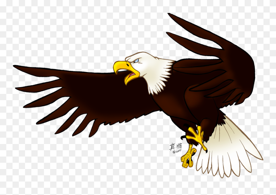 Transparent Eagle - Cartoon Eagle Transparent Background Clipart