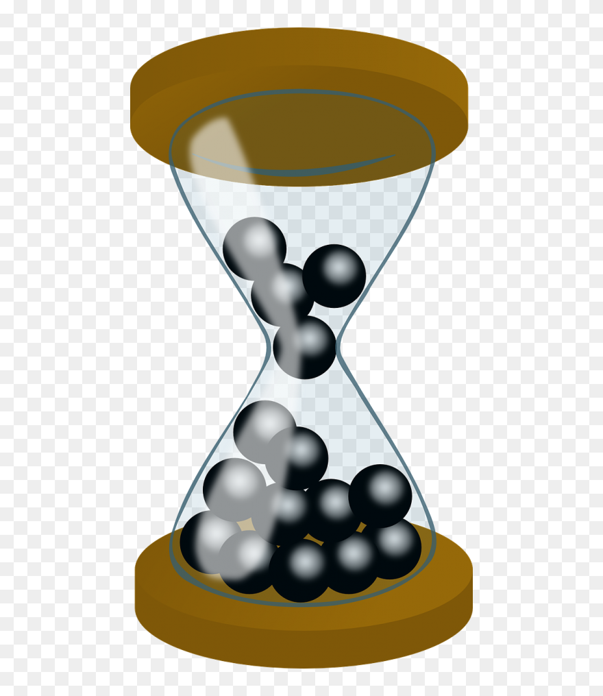 Hourglass Balls Glass - Animated Hourglass Clipart - Png Download