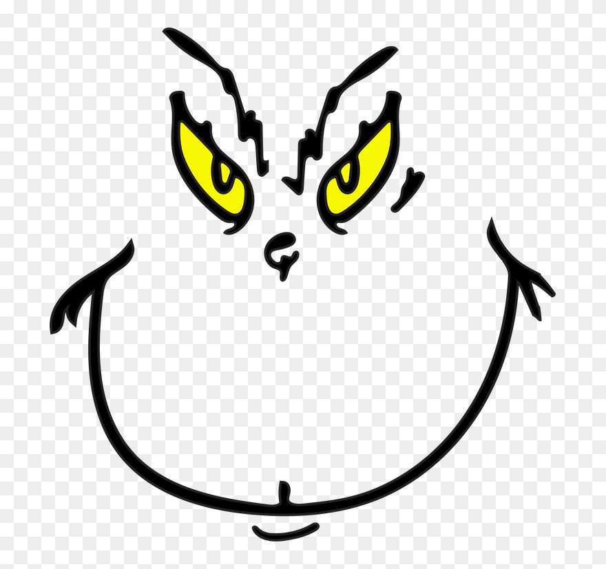 Grinch Face Transparent Clipart