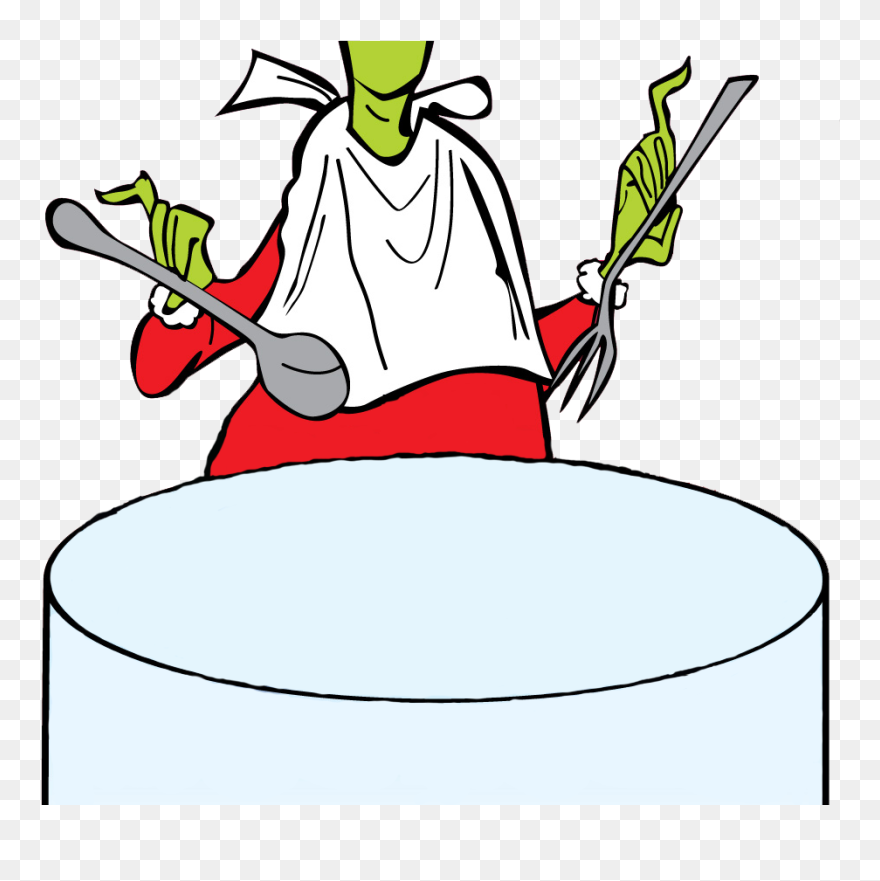 Grinch Christmas Clipart Vector Black And White Building - Grinch Breakfast Clipart - Png Download