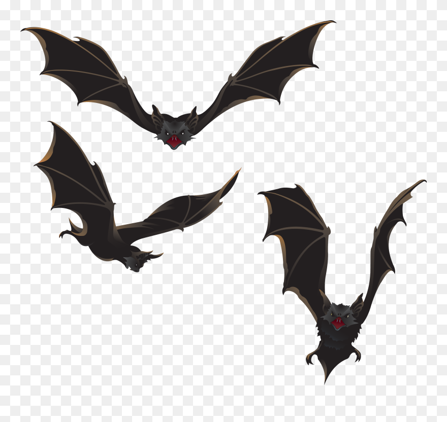 Bat Halloween Clip Art - Bats Clipart Png Transparent Png
