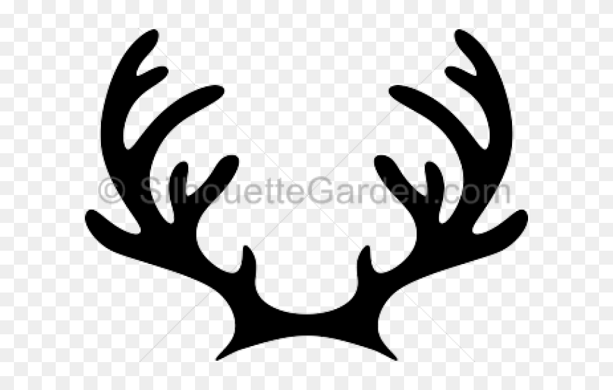 Transparent Antler Png - Antler Clipart Black And White