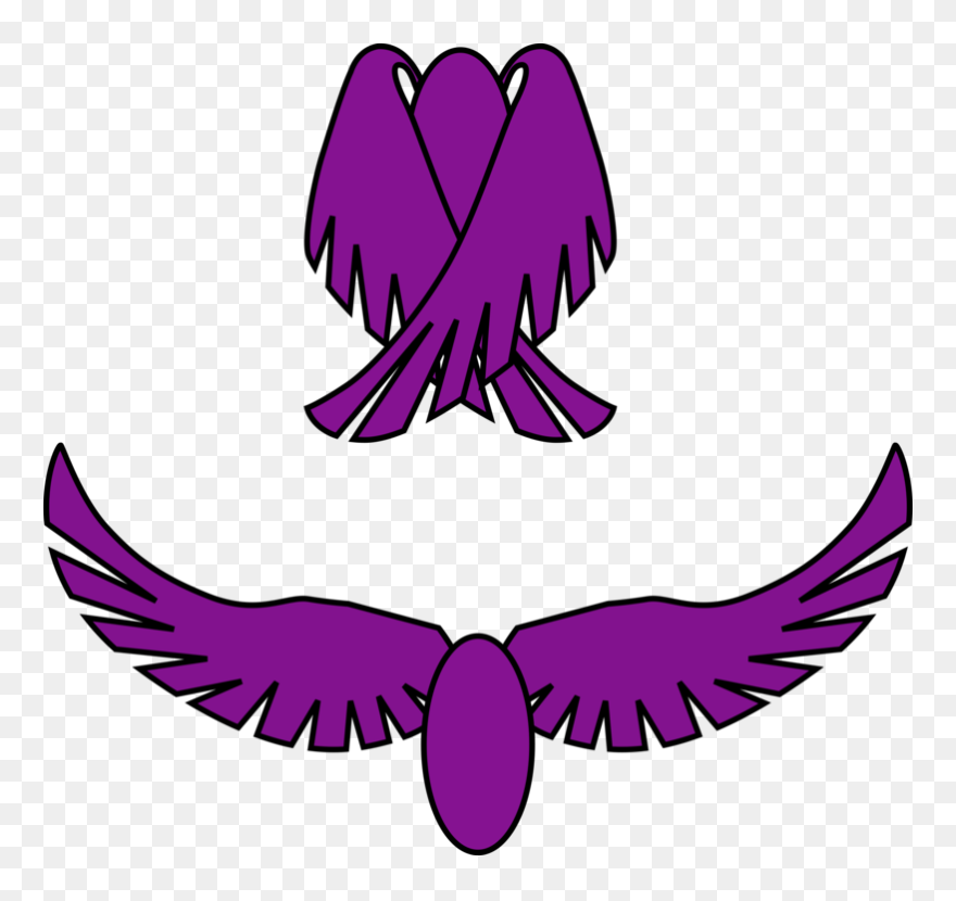 Leaf,purple,violet - Open And Closed Wings Clipart