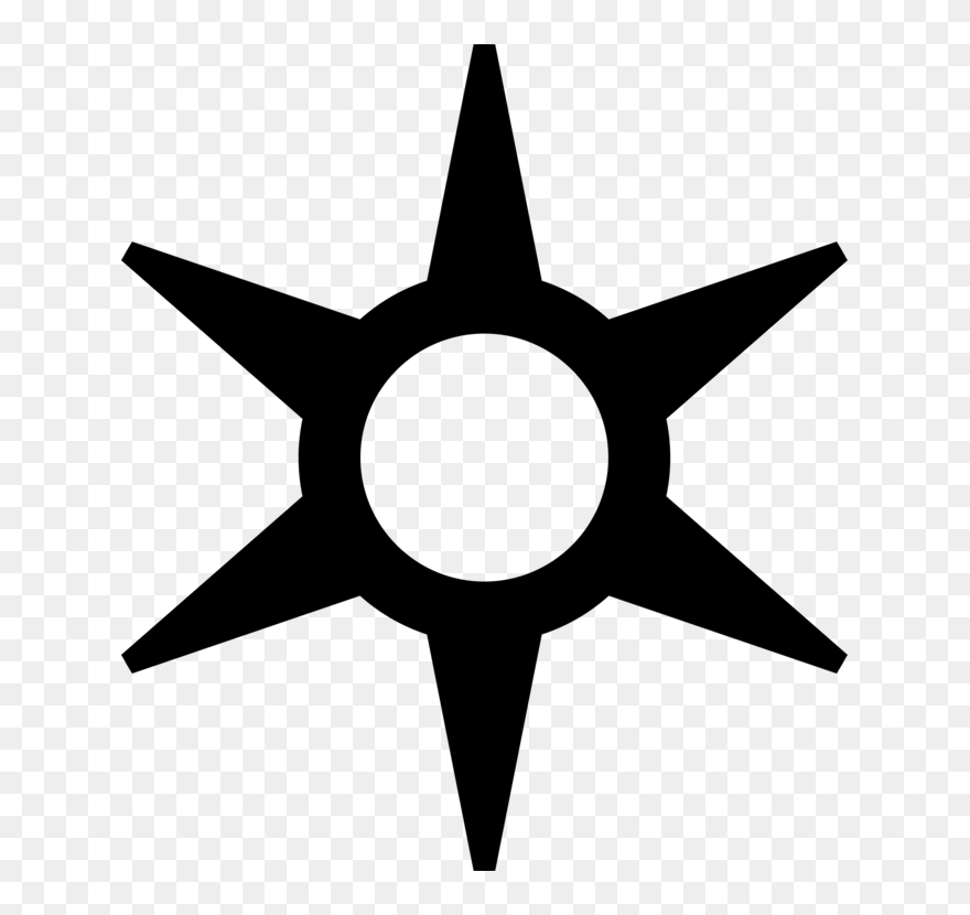 Star,symmetry,symbol - Ninja Star Png Clipart