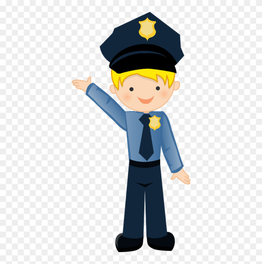 Cute Policeman Clipart - Png Download