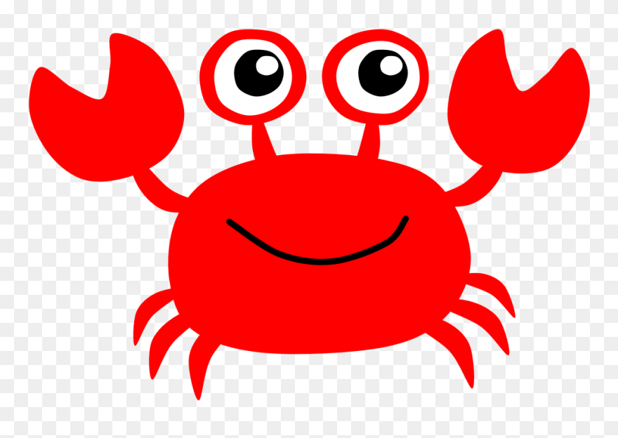 Crab Clipart Beach, Crab Beach Transparent Free For - Red Crab Clipart - Png Download