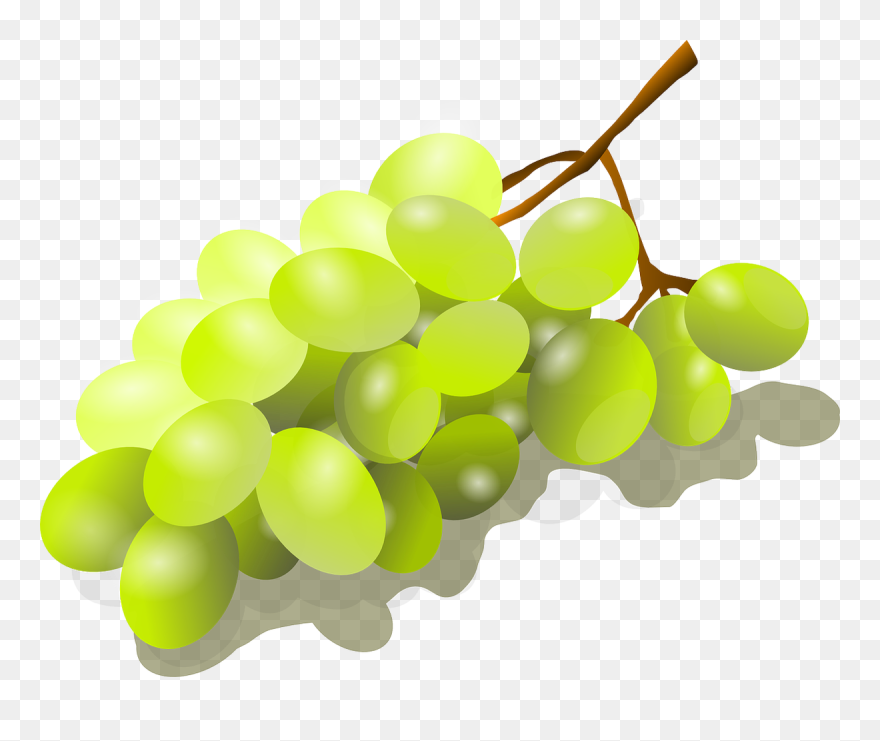 Green Grapes Clipart - Png Download