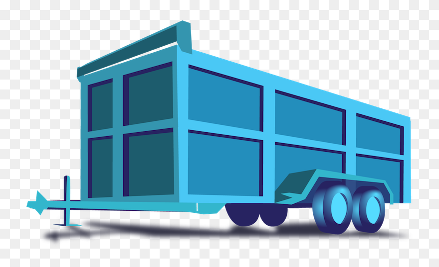 Dumpster Trailer Clipart - Png Download