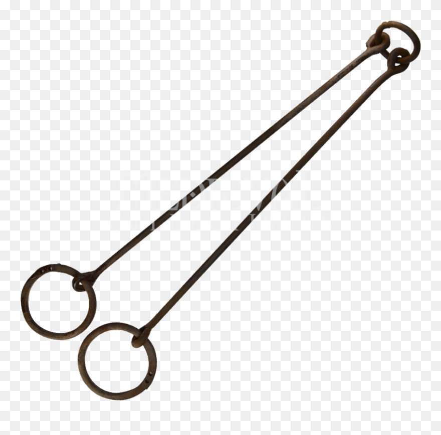 Iron Shackle And Bar Leg Cuffs - السجن القضبان Clipart