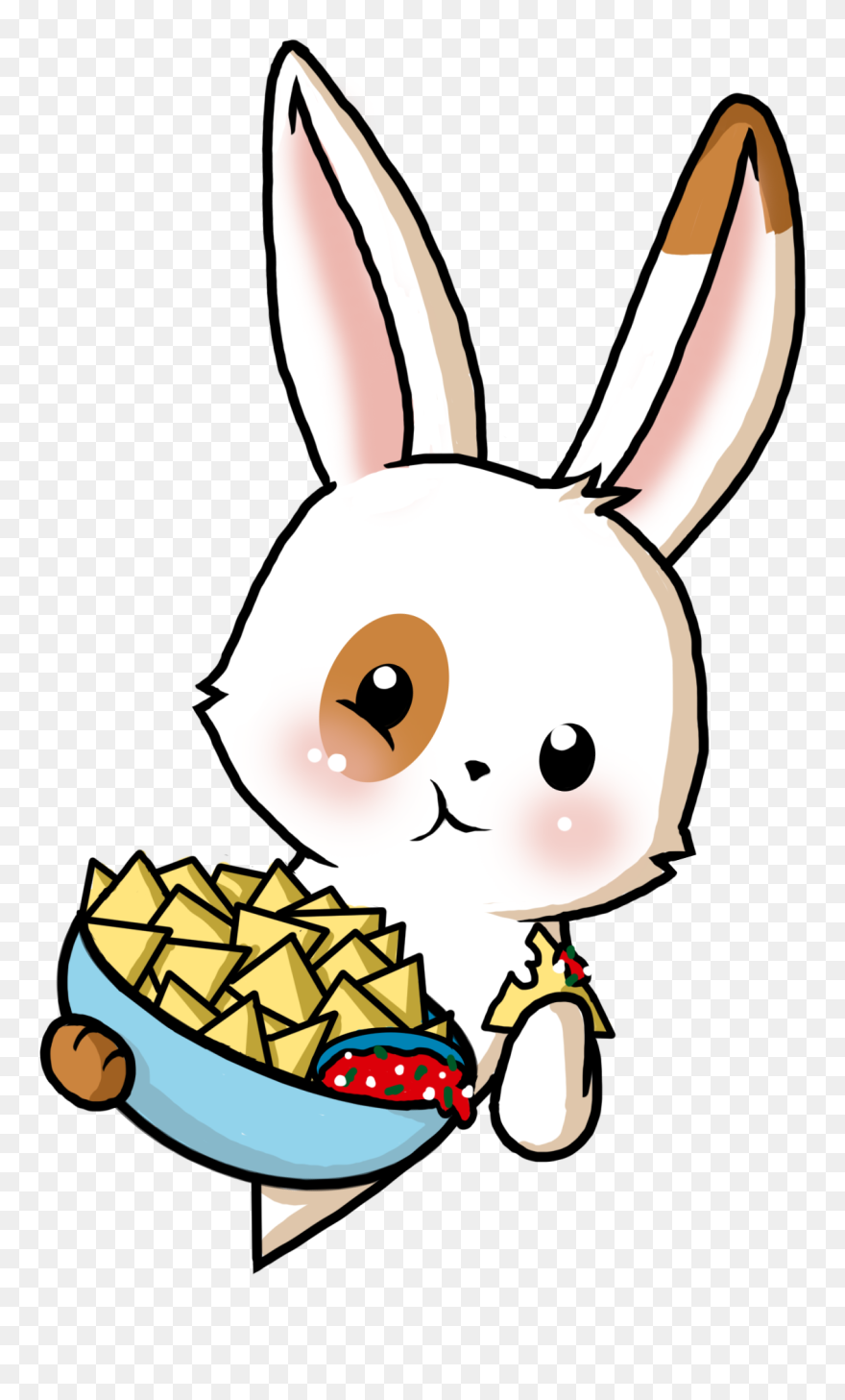 Bunny-snacks - Domestic Rabbit Clipart