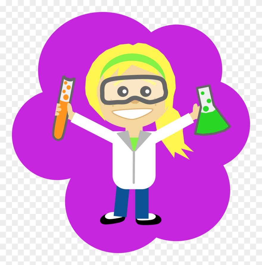 Science Girl With Ponyta - Science Clipart Safety Glasses - Png Download
