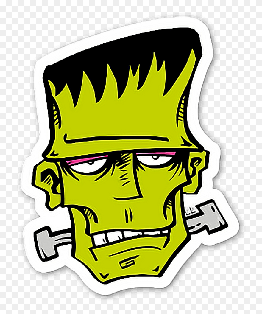 Sticker By Ethanpalma - Frankenstein Head Png Clipart