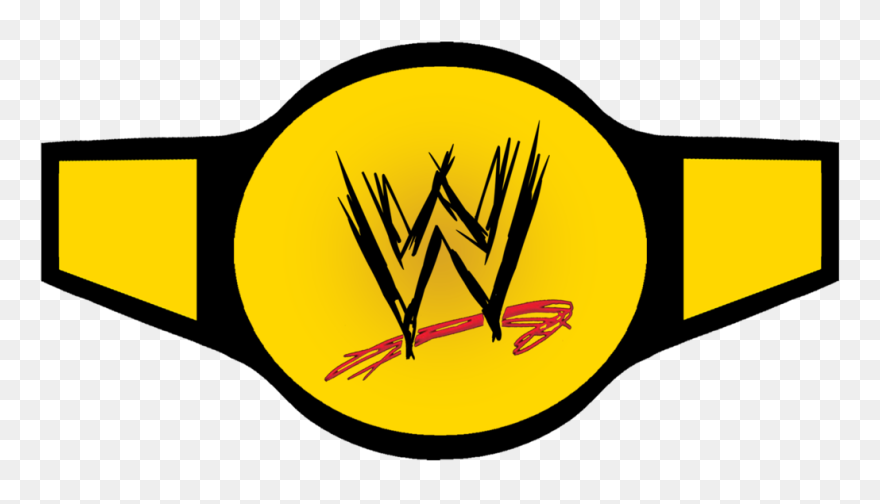 Wwe Clipart Black And White - Wrestling Belt Clipart - Png Download