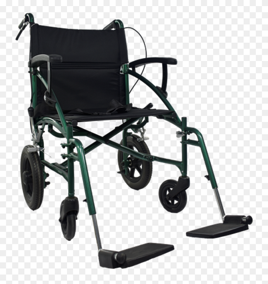 Aml Green Lightweight Transit Wheelchair - Lite Transit Wheelchair Clipart