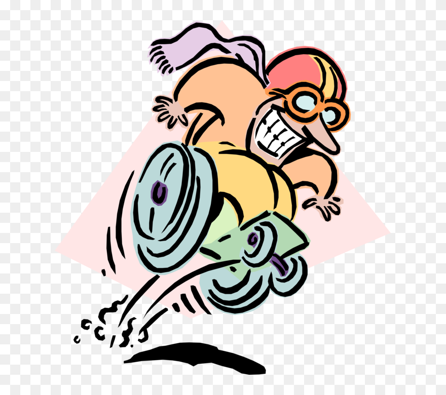 Vector Illustration Of Disabled Wheelchair Sports Racer Clipart