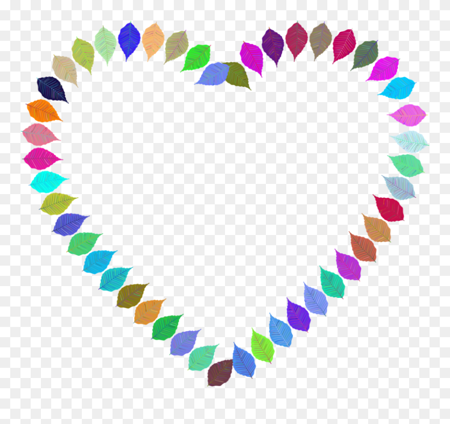 Heart,leaf,symmetry - Clip Art - Png Download