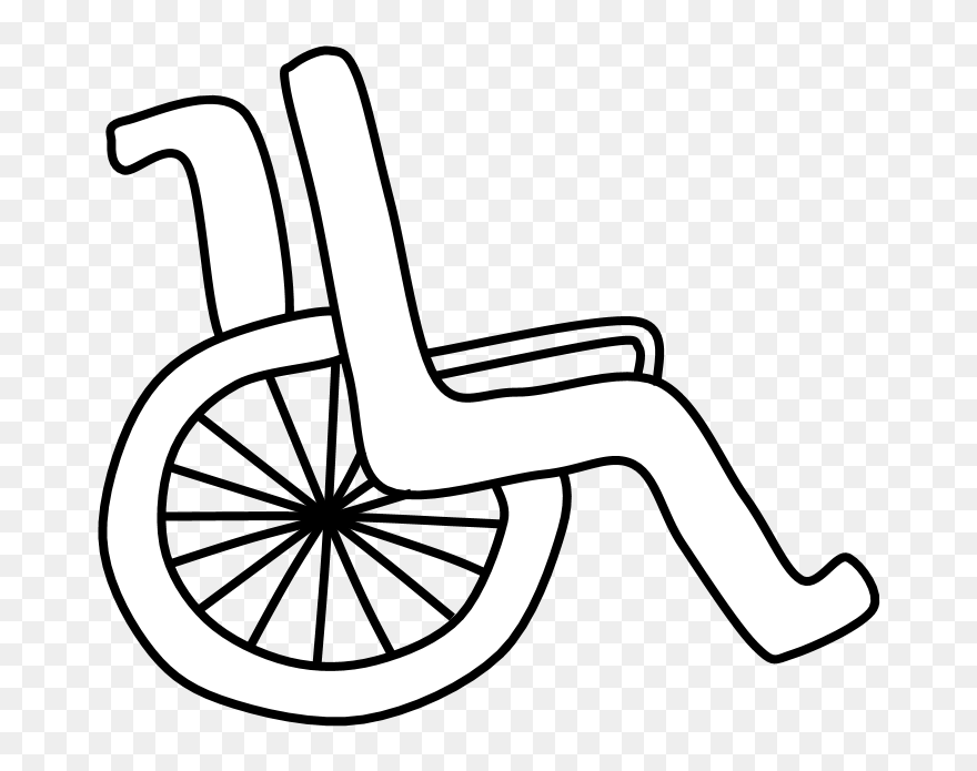 Wheelchair, Black And White - Pan Am Logo Blue Clipart