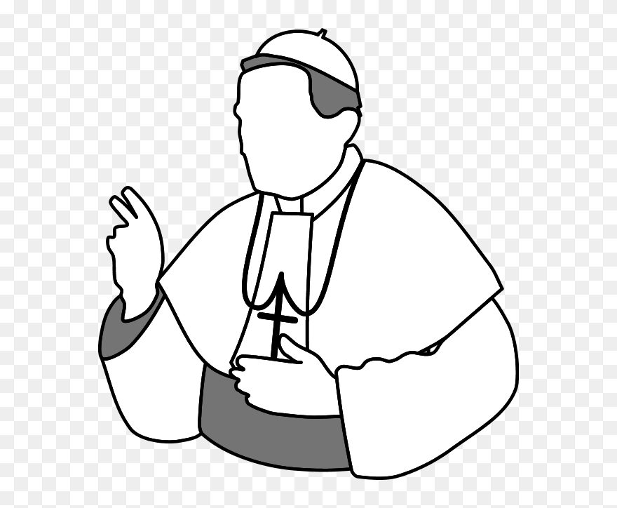 Rabbi Clipart Blessing - Pope Clipart - Png Download