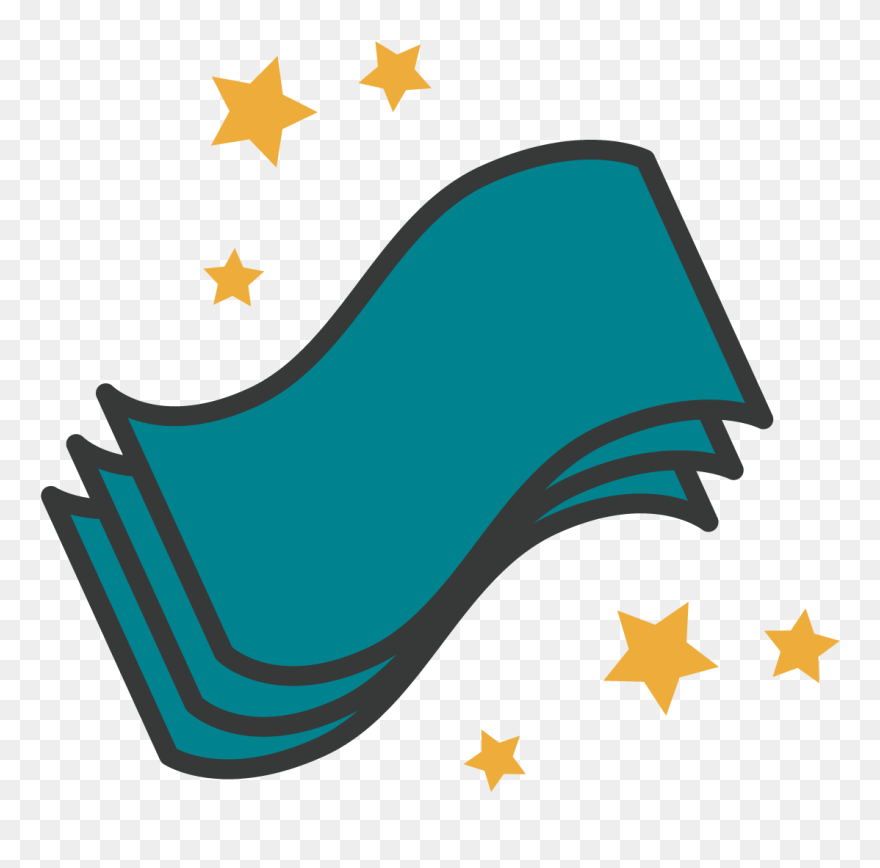 An Icon Of Dollar Bills And Stars - Rainbow Stars In A Circle Clipart