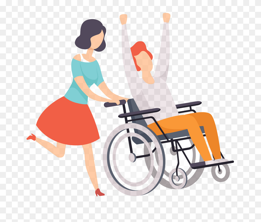 Disabled People Illustration Clipart