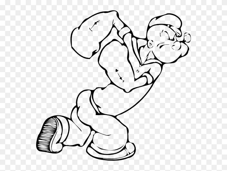 Cartoon Drawing Of Popeye Clipart