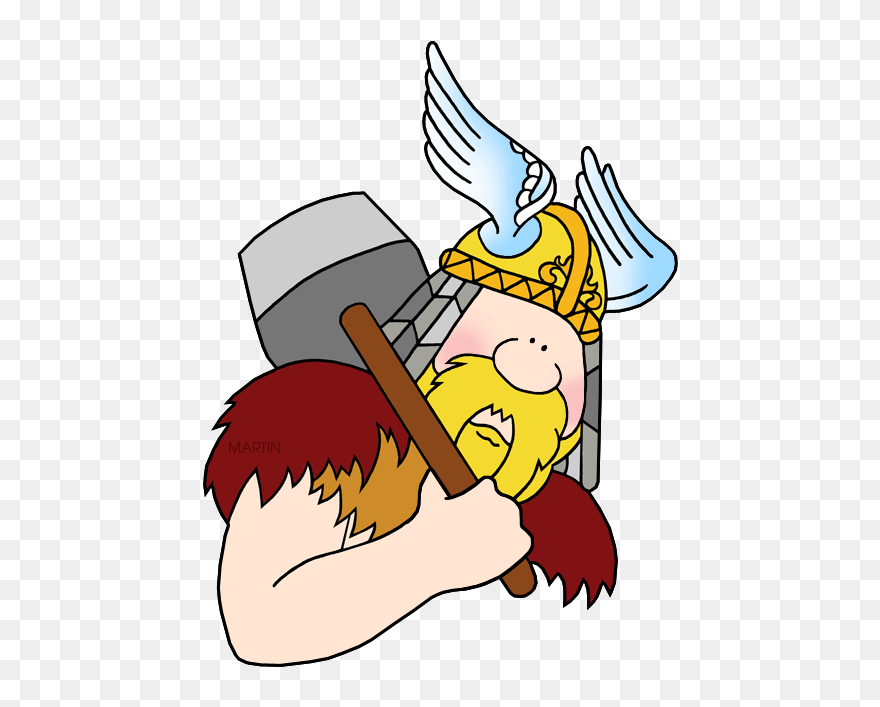 Thor - Religion And God Viking Clipart