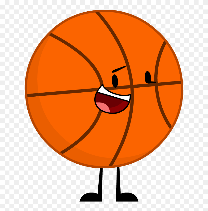 Deflated Basketball Clipart Clip Black And White Download - Object Havoc Characters - Png Download