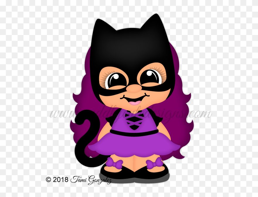 Cat Girl - Batgirl Clipart