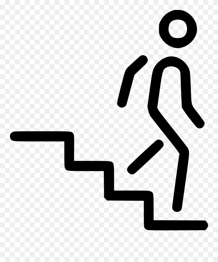 Steps Clipart Upstairs Downstairs - Going Down Stairs Clipart - Png Download