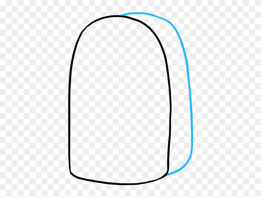How To Draw Backpack - Line Art Clipart