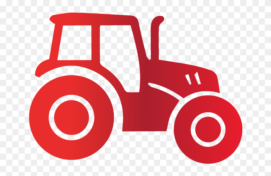 Cute Tractor Clipart Black And White - Png Download