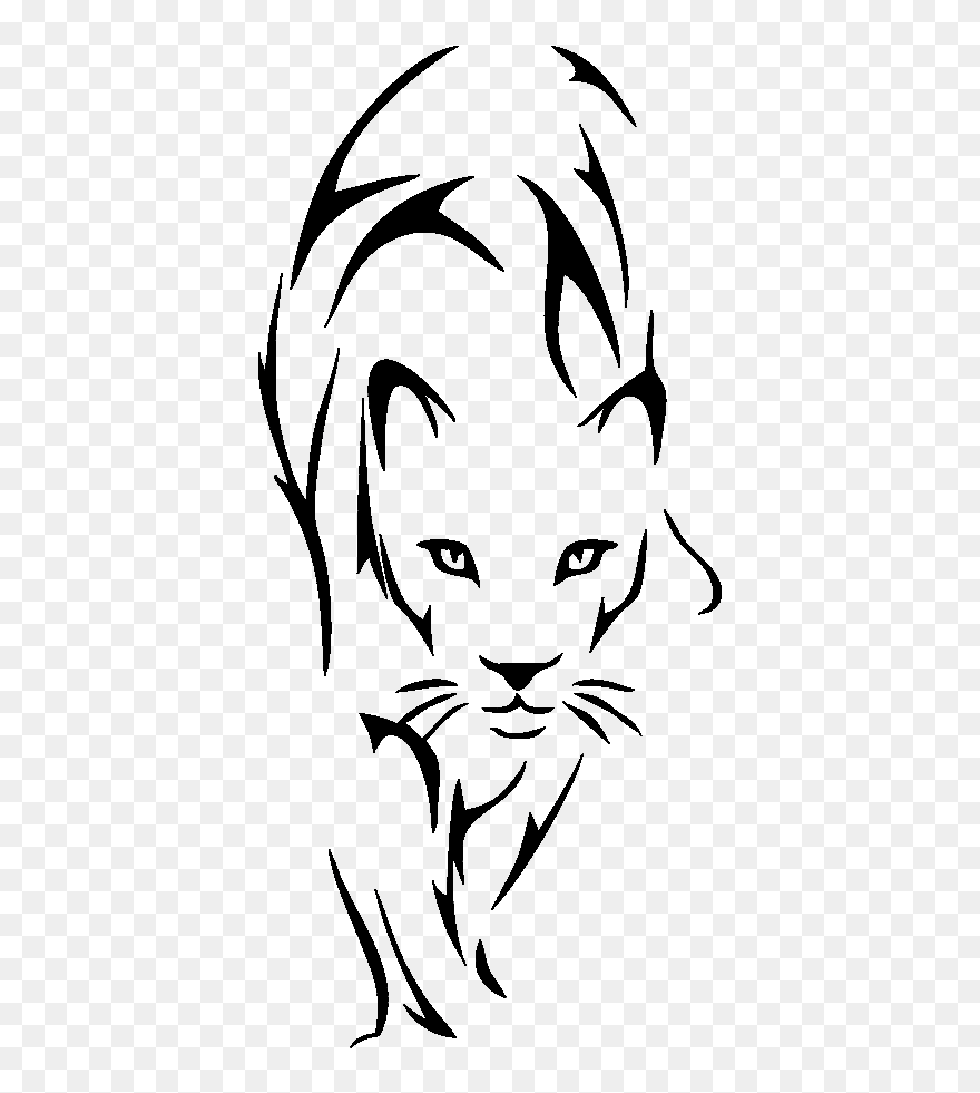 Panther Face Png - Tattoo Drawing Clipart