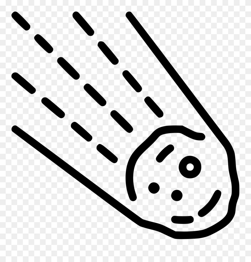 Png Icon Free Download - Black And White Meteorite Clipart Transparent Png