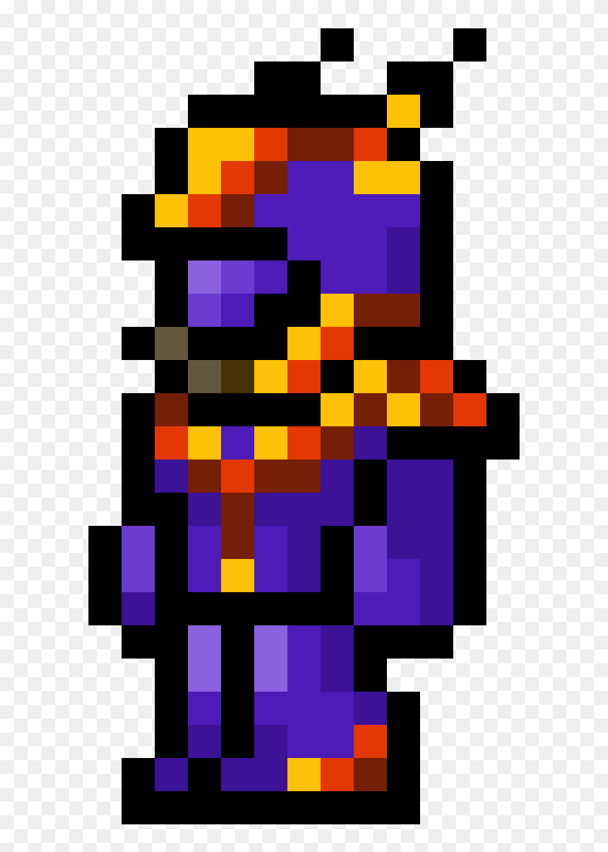 Terraria Armor Pixel Art , Png Download - Terraria Pixel Art Minecraft Clipart