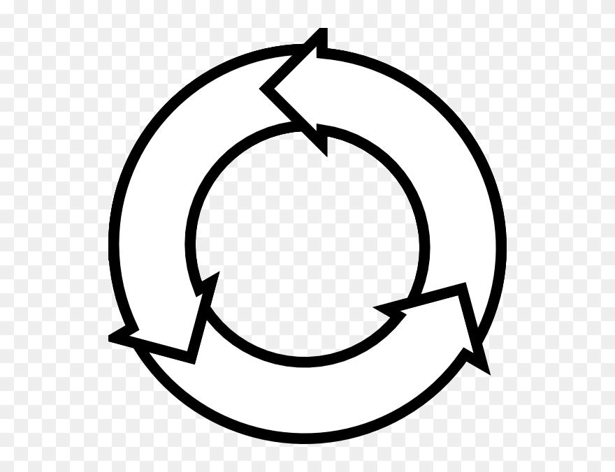 Transparent Cycle Clipart - Cycle Arrows Clip Art - Png Download