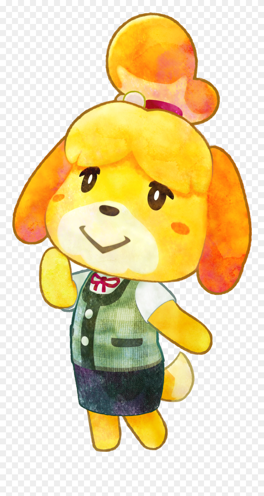 Animal Crossing Wiki - Animal Crossing Isabelle Happy Clipart