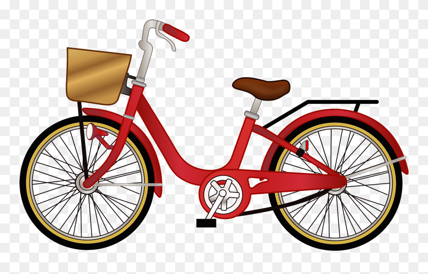 自転車 赤 イラスト 無料 Clipart
