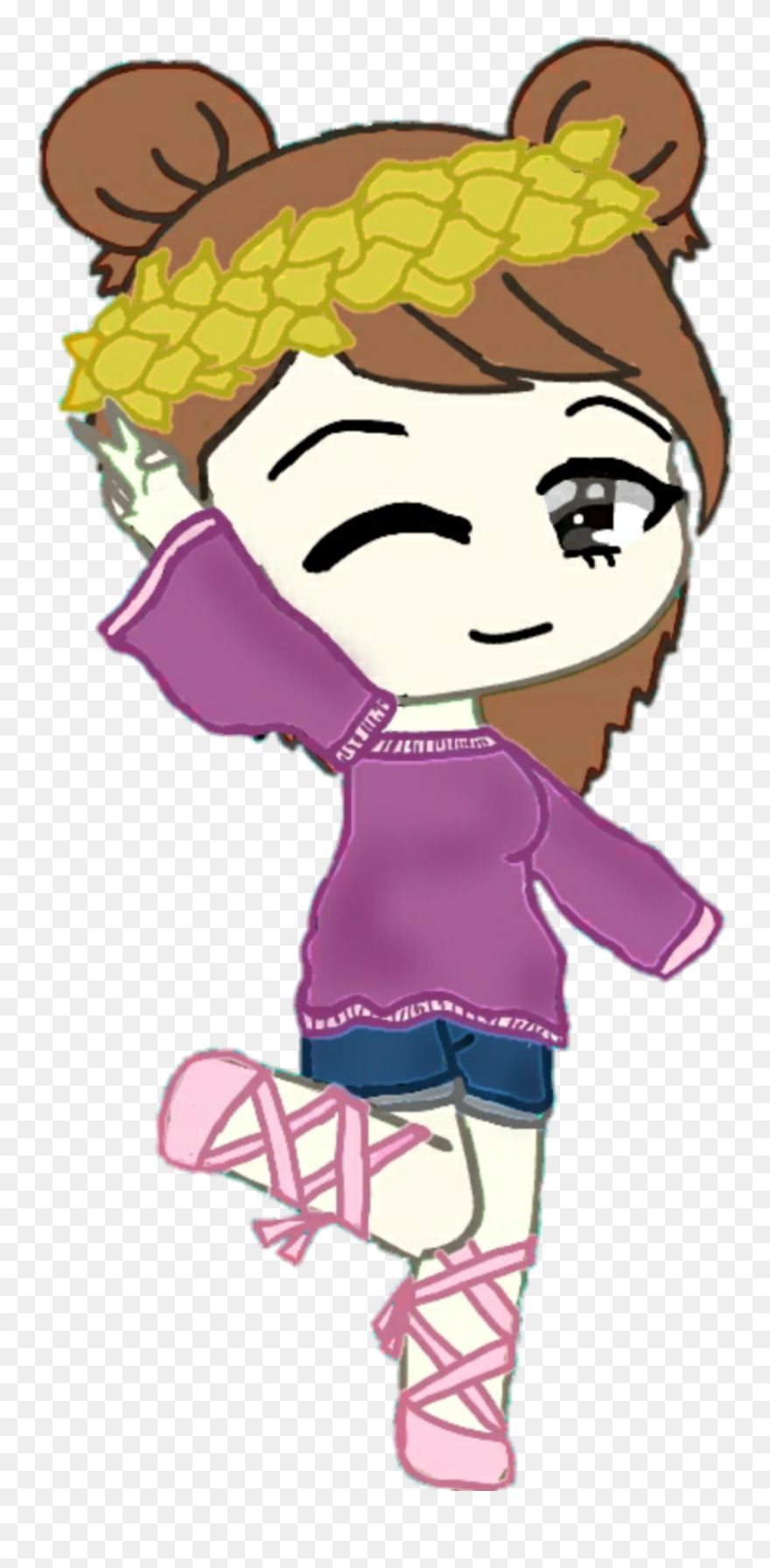 #gachaemmy #gachalife #goldencrown #from Scratch #meteor - Cartoon Clipart