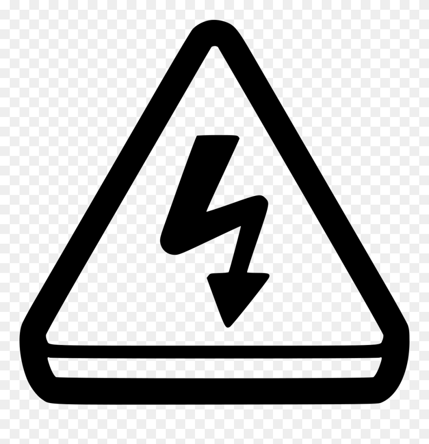 Portable Icons Electricity Alart Sign Computer Electrical - Clipart Static Electricity Symbol - Png Download