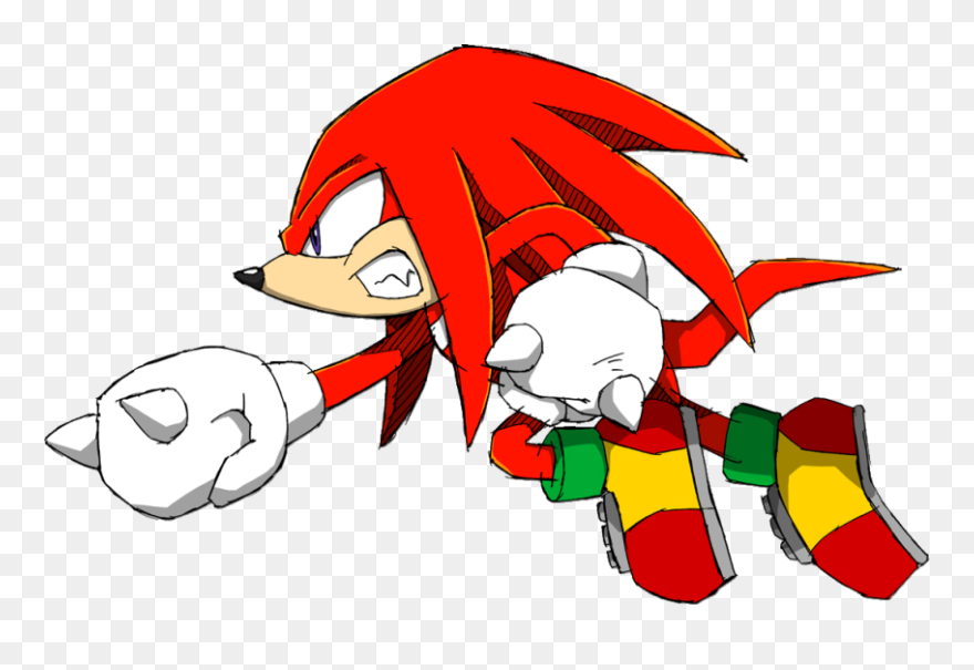 Punch Clipart Knuckle - Knuckles The Echidna Run - Png Download