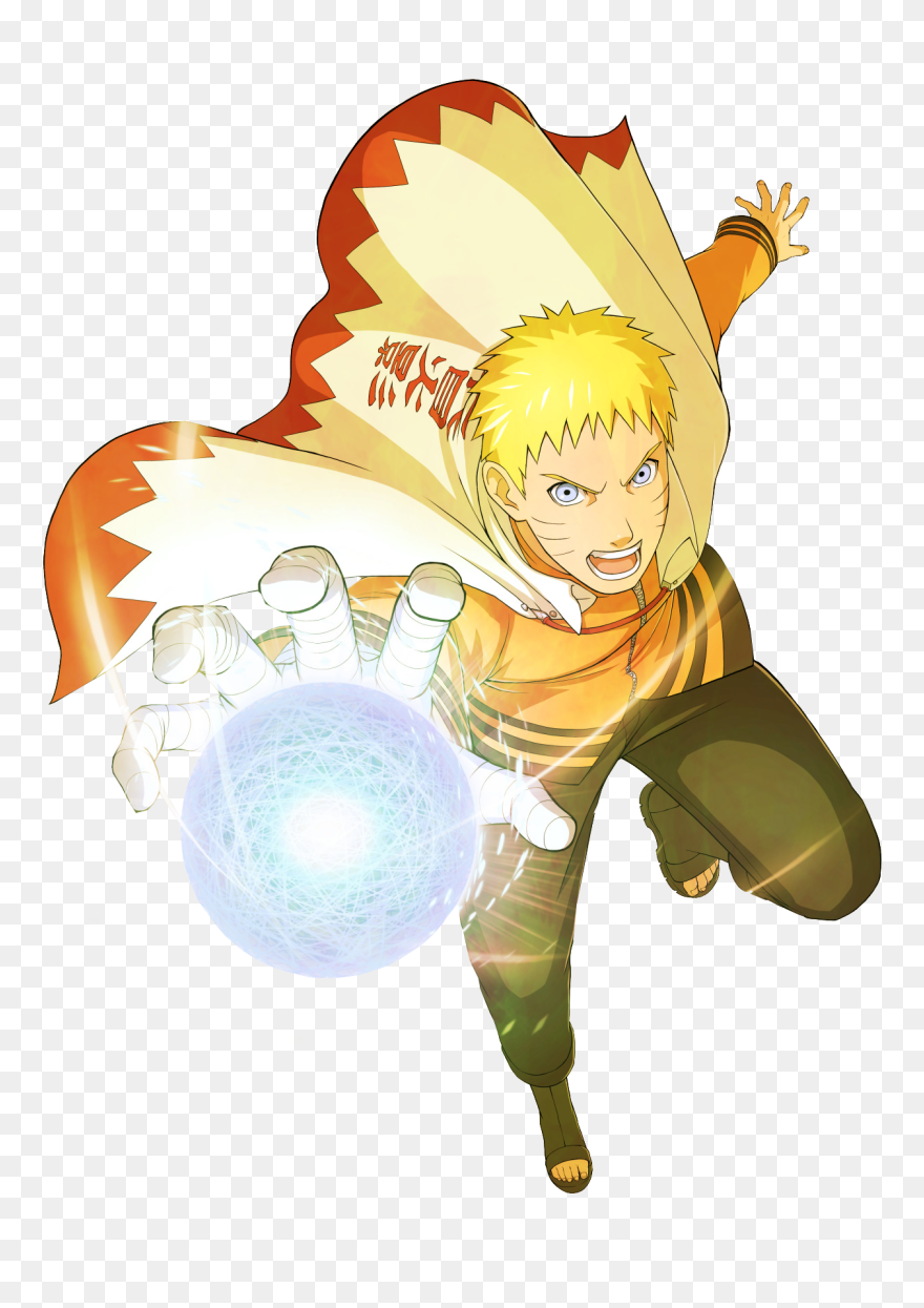 Transparent Punching Clip Art - Naruto Uzumaki Hokage Png