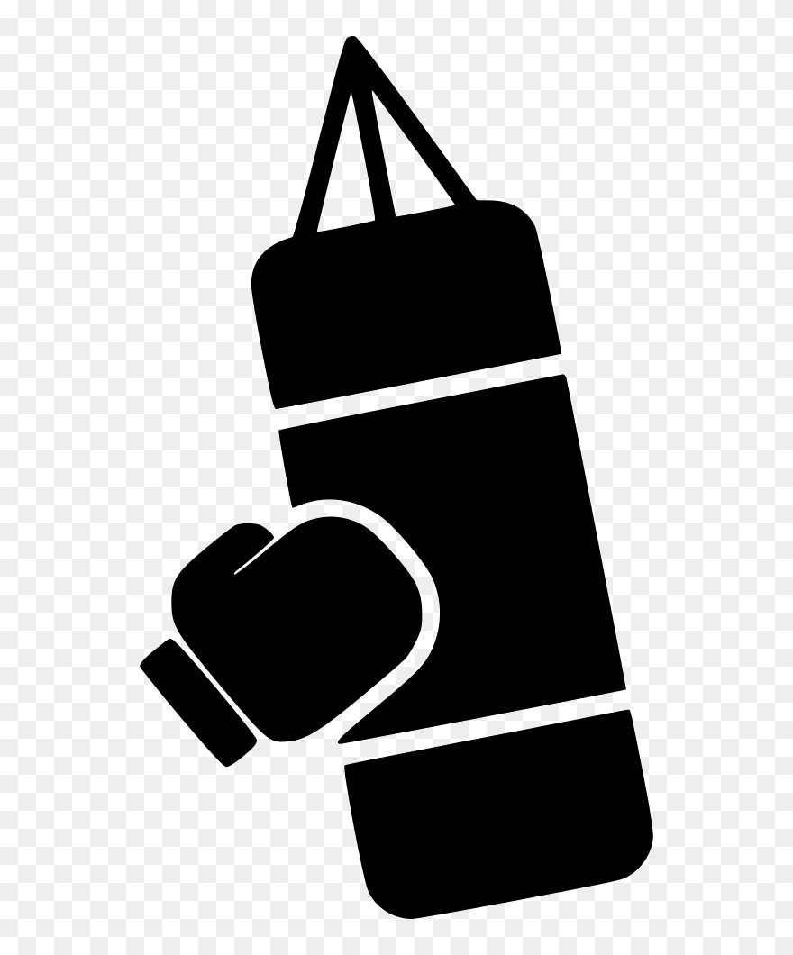 Boxing Sport Punch Bag - Boxing Bag Icon Png Clipart