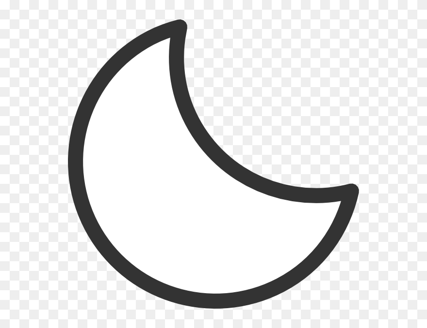 White Clipart Moonblack Free Art Moon Com Clipart - Moon Clipart Black N White - Png Download