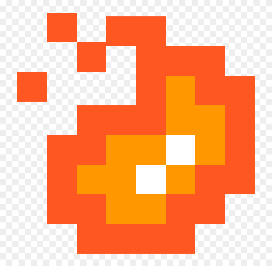 Pixel Bomb Png , Png Download - Super Mario Bros Fireball Clipart