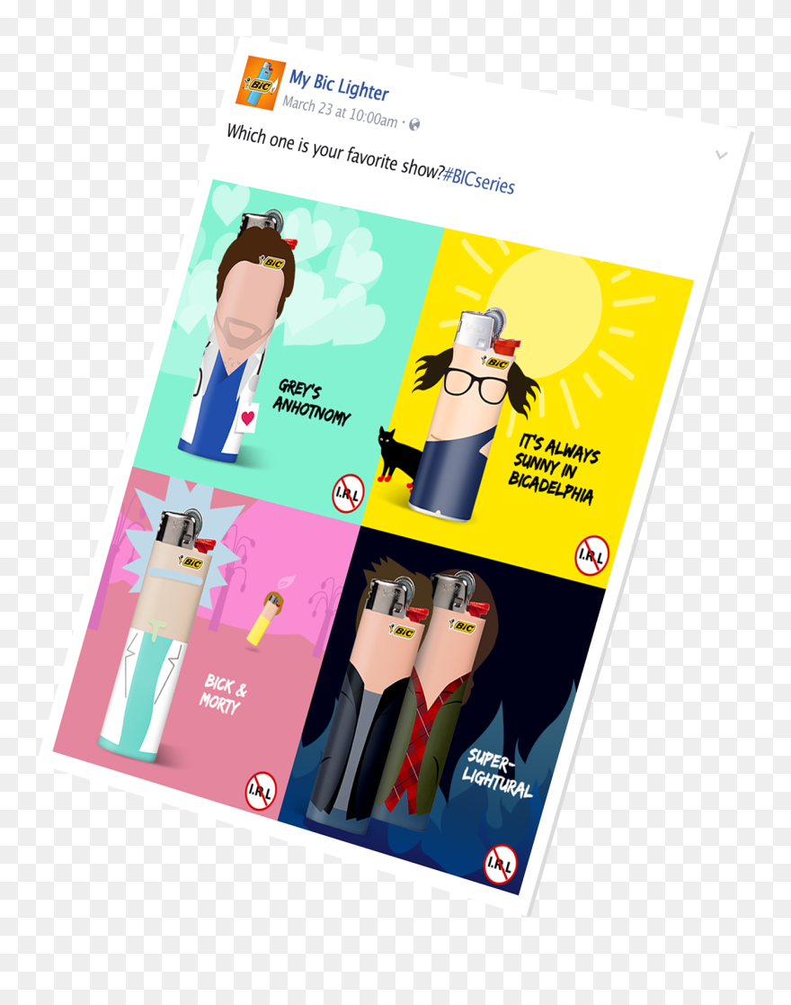 Transparent Bic Lighter Clipart - Flyer - Png Download