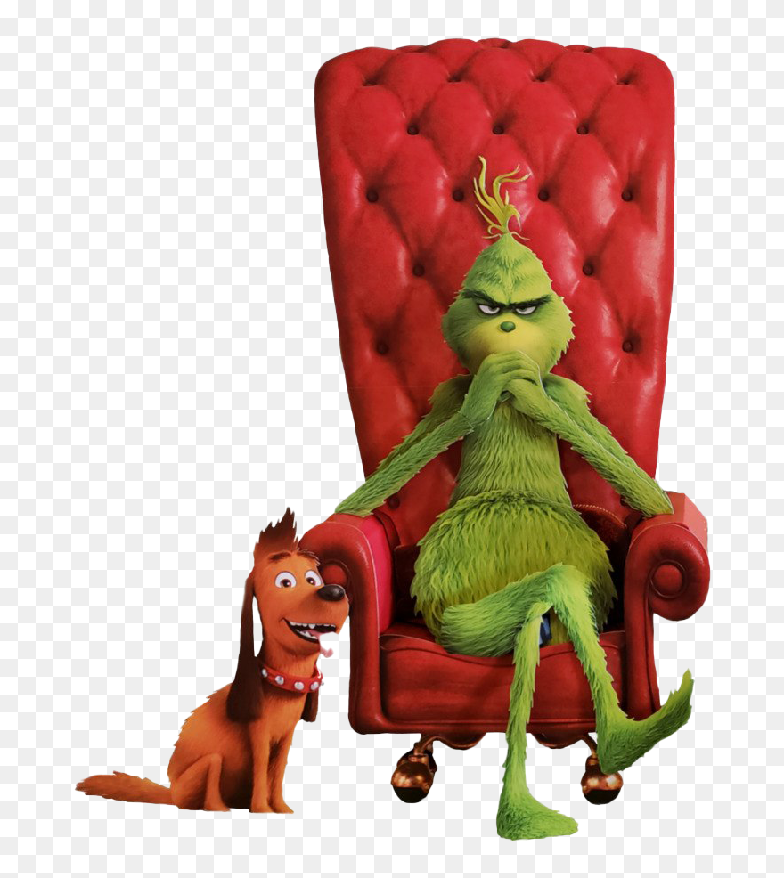 Grinch Png Picture - Grinch In A Chair Clipart