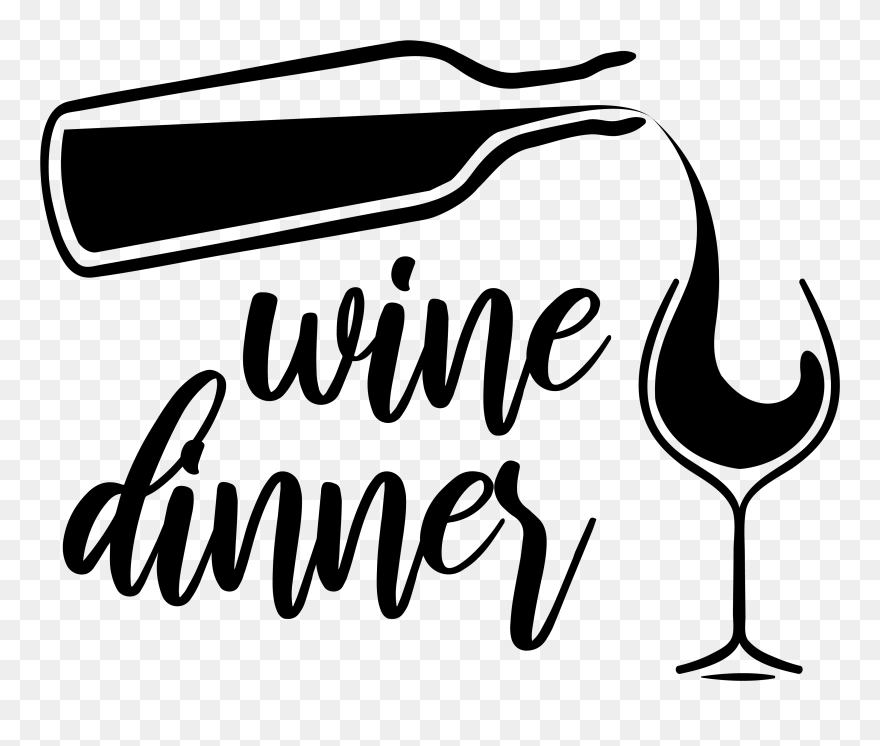 Wine Dinner Clip Art - Png Download