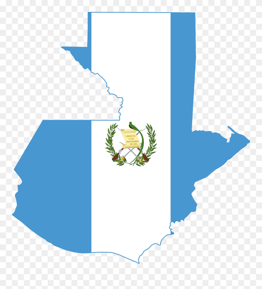 Image Result For Guatemala - Guatemala Flag Map Clipart