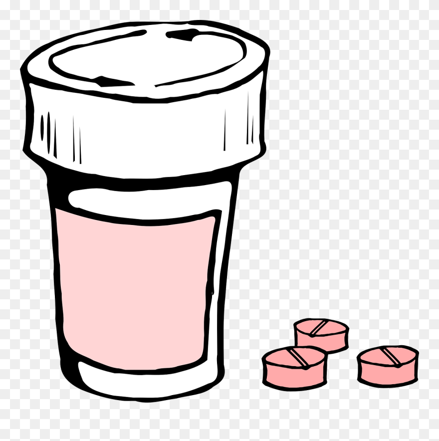 Jar-305780 - Draw A Pill Bottle Clipart