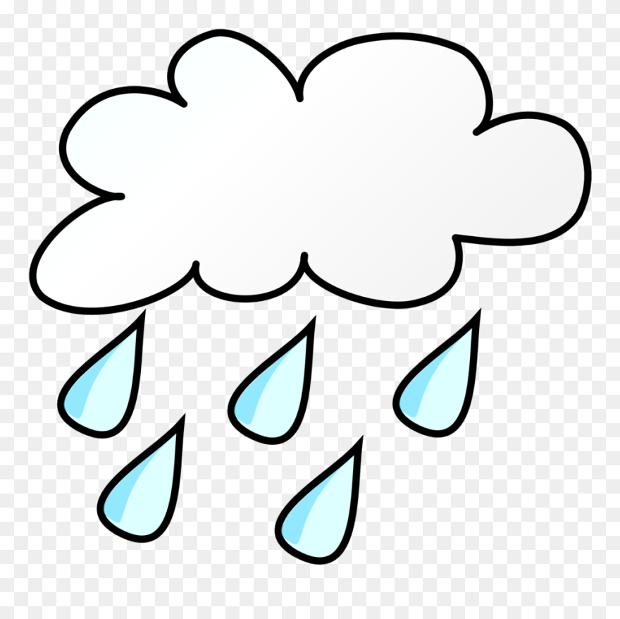 Rain Cloud Png - Rain Weather Symbols Clipart